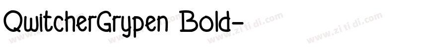 QwitcherGrypen Bold字体转换